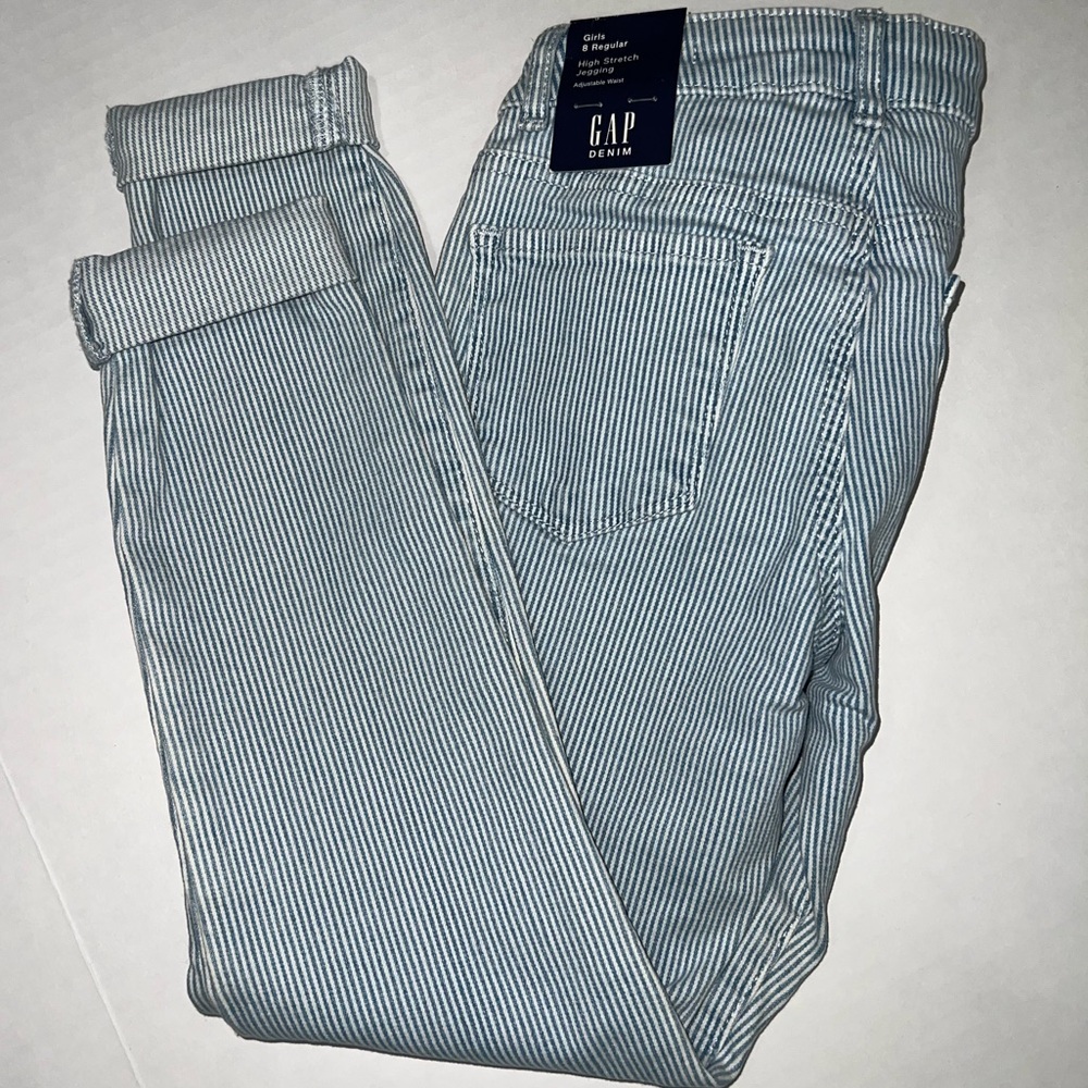 GAP Women's Blue Striped Jeans